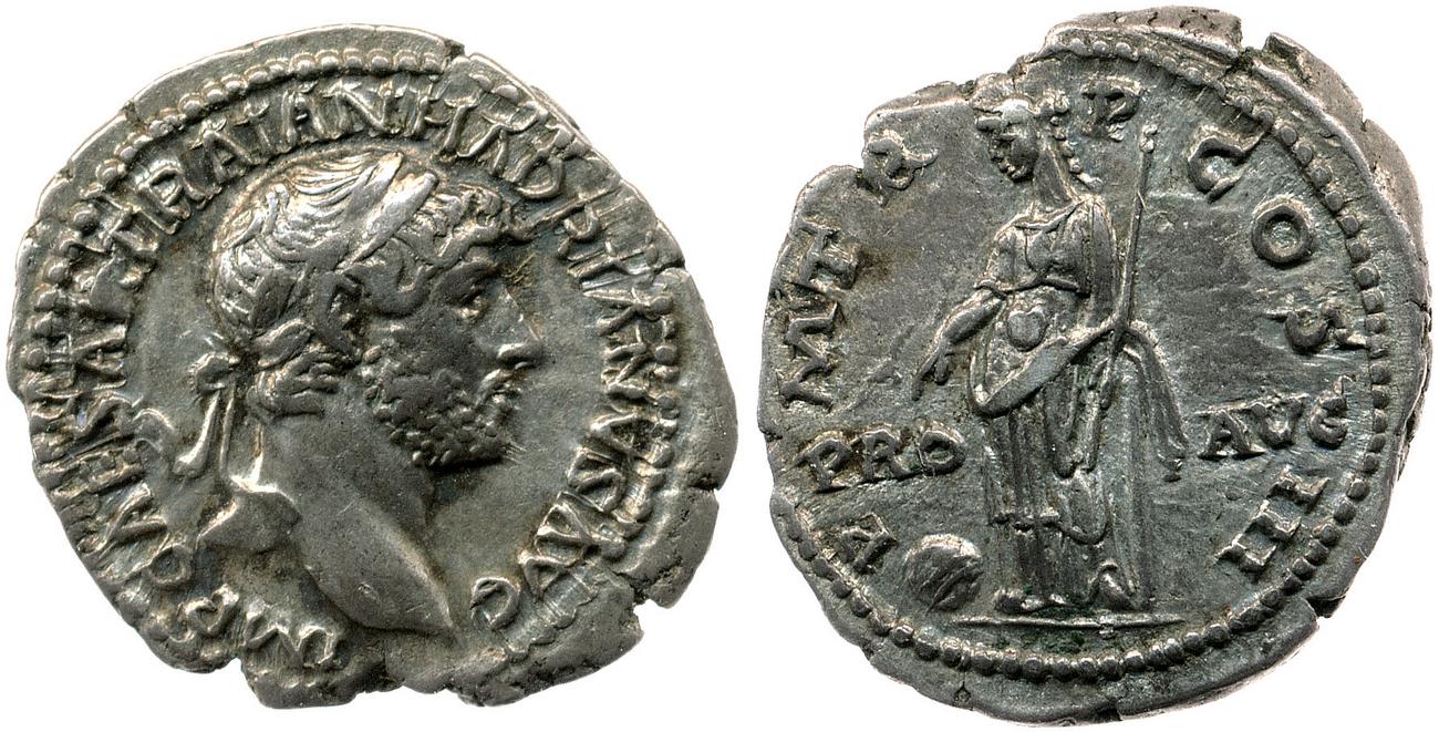 RIC II, Part 3 (second edition) Hadrian 556, аверс, Британский музей