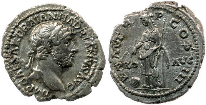 RIC II, Part 3 (second edition) Hadrian 556, реверс, Британский музей