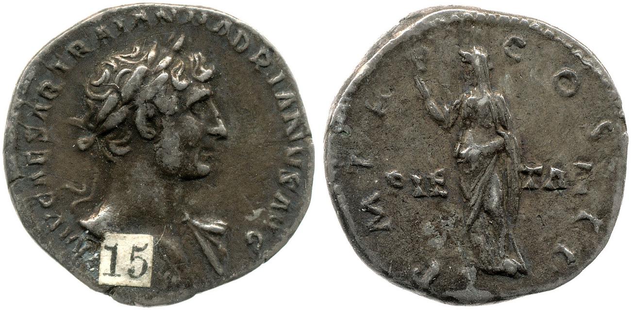 RIC II, Part 3 (second edition) Hadrian 127, аверс, Британский музей