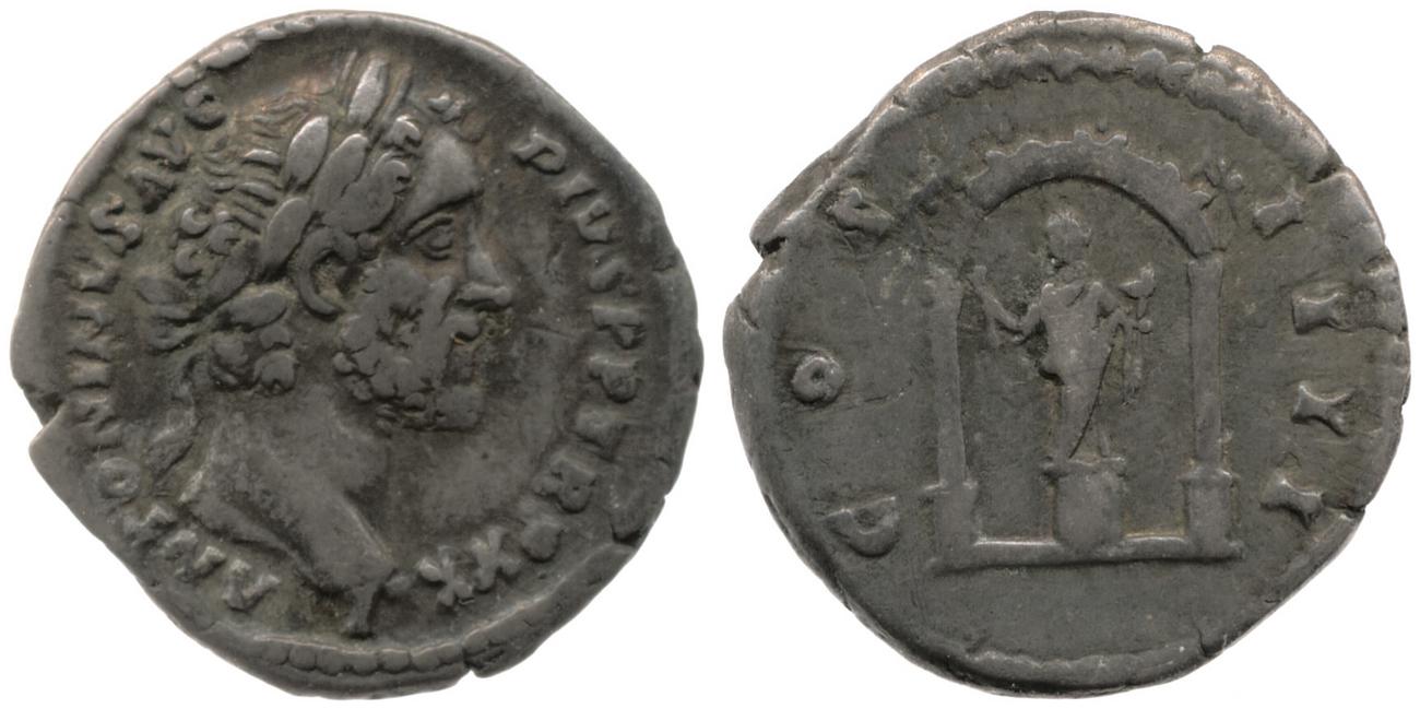 RIC III Antoninus Pius 269, аверс, Британский музей