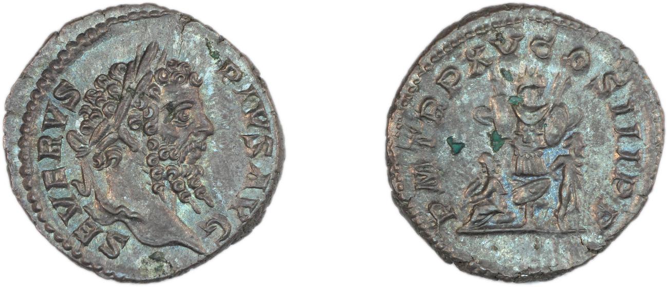 obverse RIC IV Septimius Severus 215
