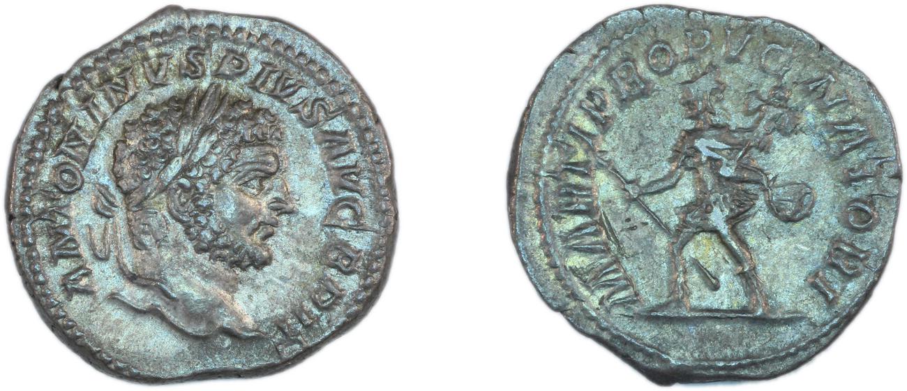 RIC IV Caracalla 223, аверс, Британский музей