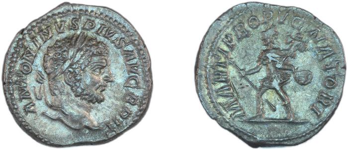RIC IV Caracalla 223, реверс, Британский музей