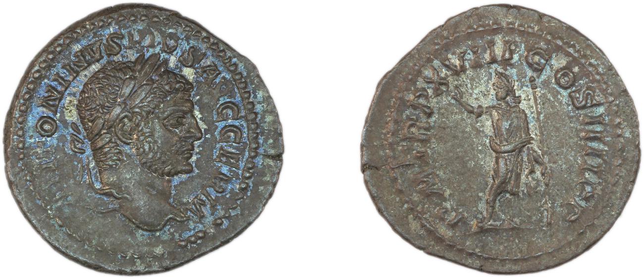 RIC IV Caracalla 263F, аверс, Британский музей