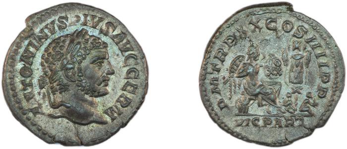 RIC IV Caracalla 297E, реверс, Британский музей