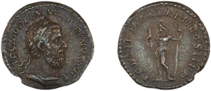 реверс RIC IV Macrinus 37