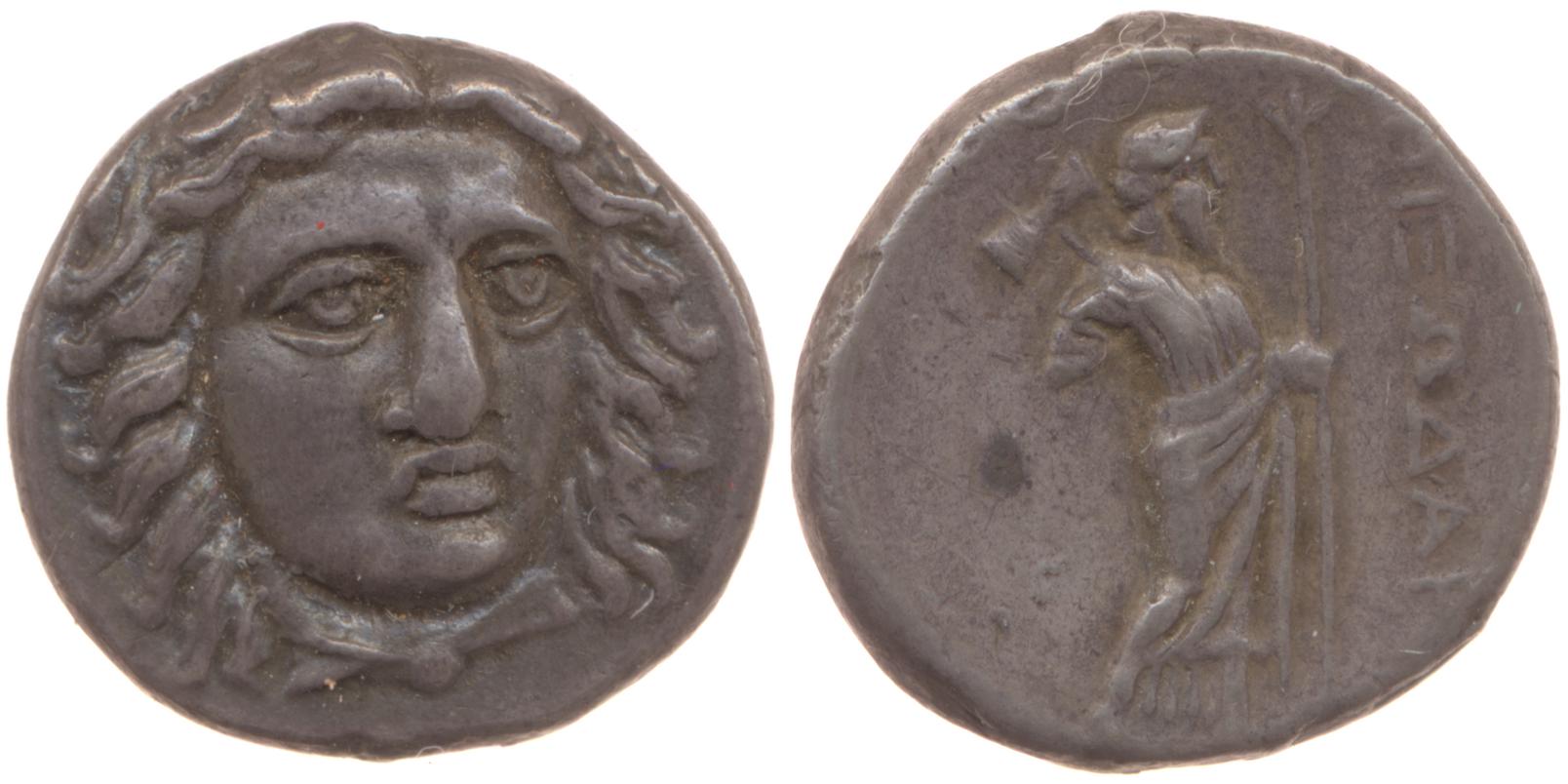 Pixodarus of Caria Halicarnassus Konuk 1998 A1, аверс, Британский музей