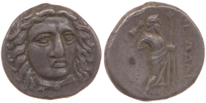 Pixodarus of Caria Halicarnassus Konuk 1998 A1, реверс, Британский музей