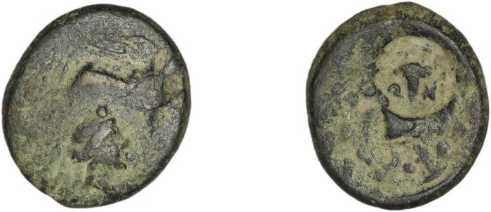 Teos Kinns 1980 Period IV, AE 19, реверс, bm
