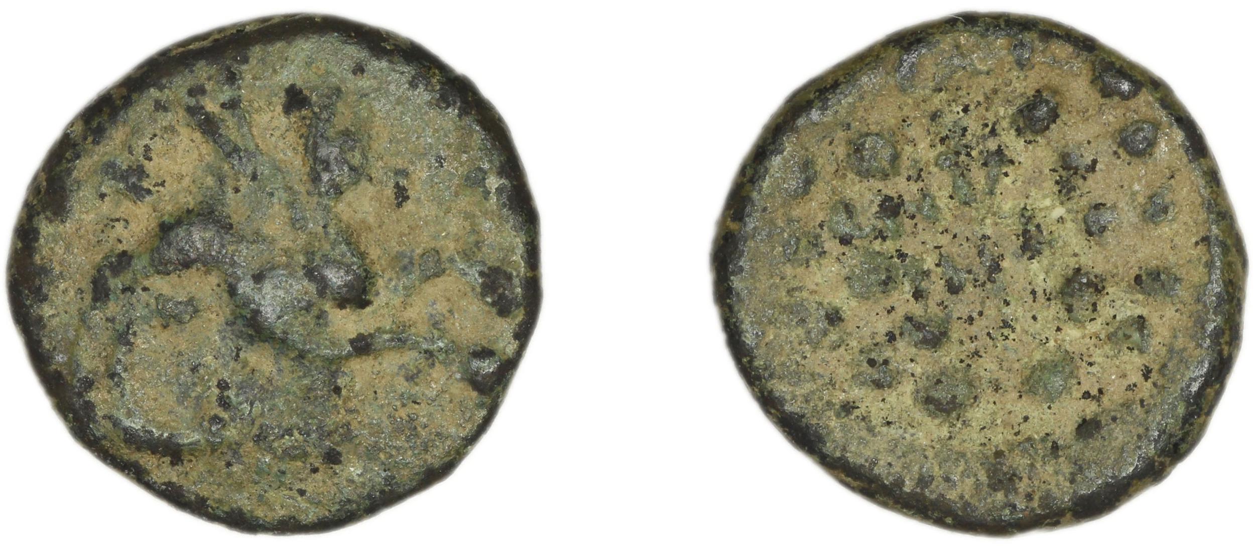 Teos Kinns 1980 Period I.2, AE 9, аверс, Британский музей