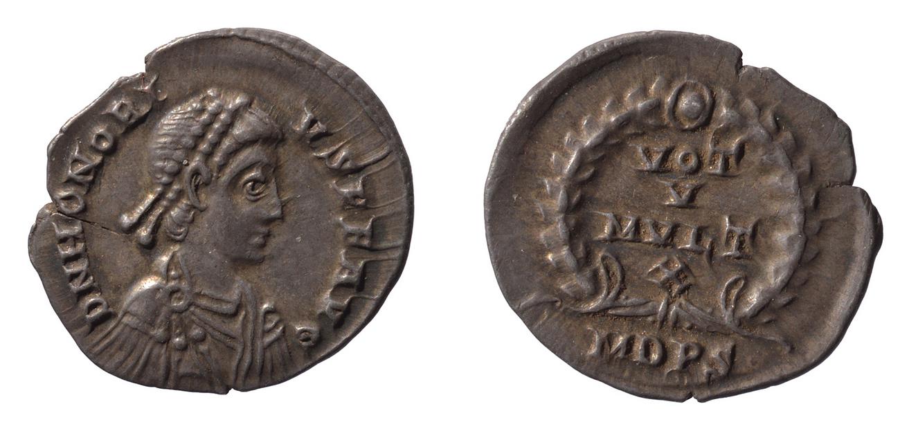 RIC IX Mediolanum 27B, аверс, Британский музей