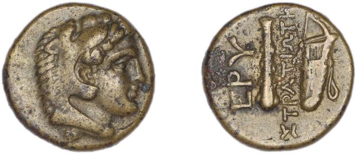 Erythrae Kinns 1980 Period II.2, AE 5, реверс, bm