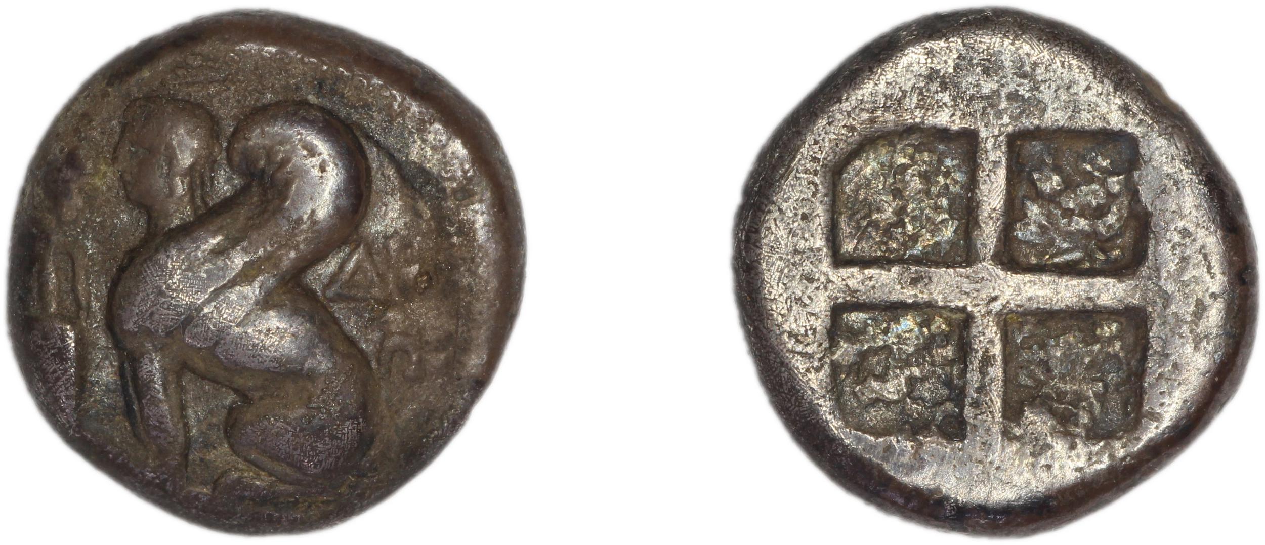 Chios Hardwick 1991 Chian 410-380 ar, аверс, Британский музей