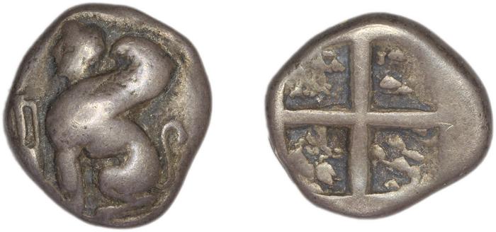Chios Hardwick 1991 Chian 410-380 ar, реверс, Британский музей