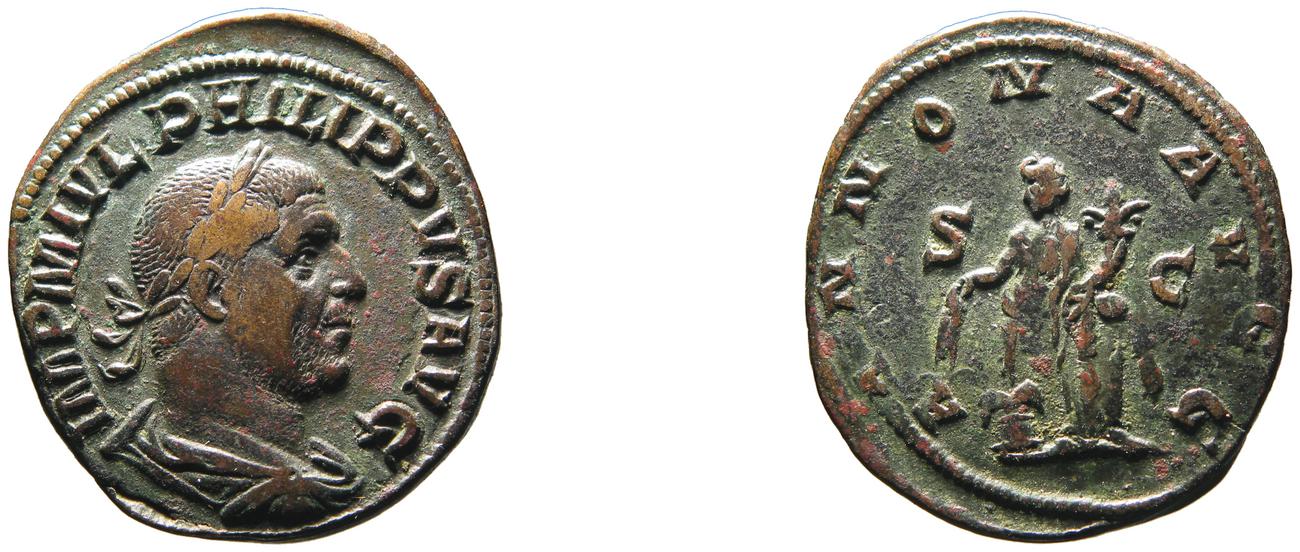 RIC IV Philip I 168A, аверс, bm
