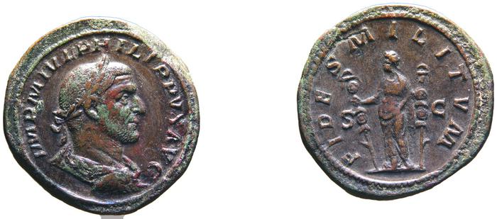 RIC IV Philip I 172A, реверс, bm