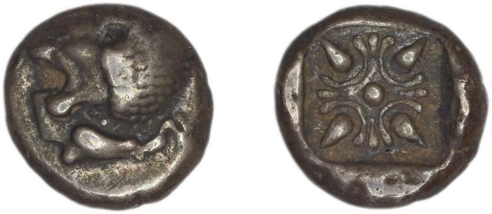Miletus Babelon 1907 429, реверс, bm