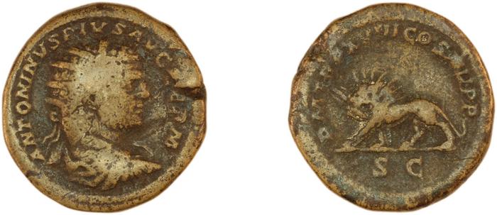 RIC IV Caracalla 552, реверс, Британский музей