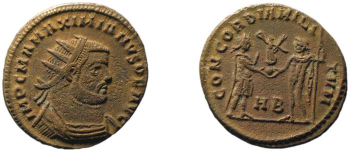 RIC VI Heraclea 14, реверс, bm
