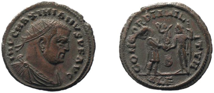 RIC VI Alexandria 46b, реверс, bm