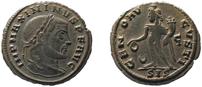 RIC VI Siscia 207c, реверс, bm