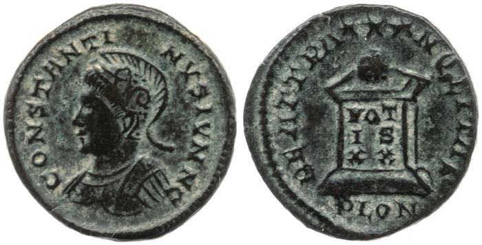 RIC VII Londinium 287, реверс, Британский музей