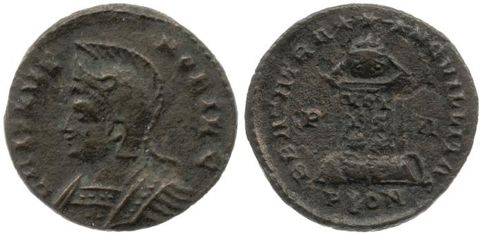 RIC VII Londinium 211, реверс, Британский музей