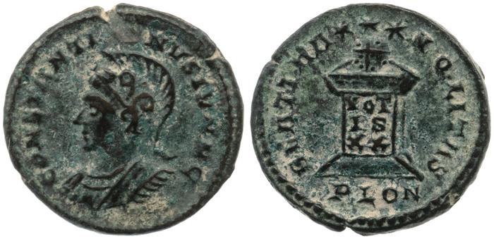 RIC VII Londinium 287, реверс, Британский музей