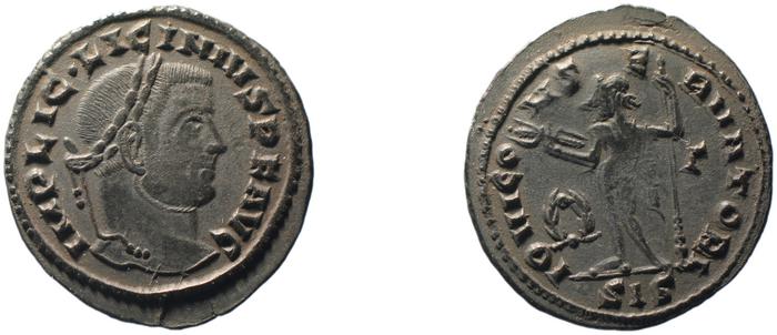 RIC VI Siscia 227a, реверс, bm