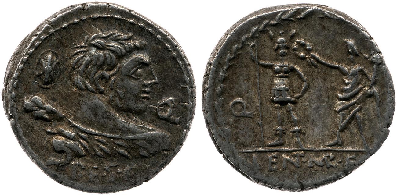 RRC 329/1d, аверс, Британский музей