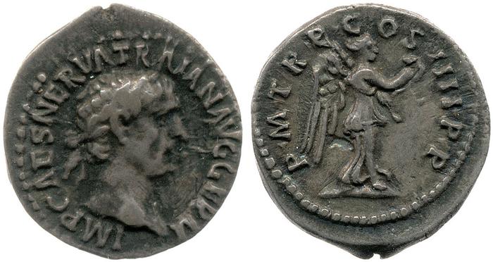 RIC II Trajan 62, реверс, Британский музей
