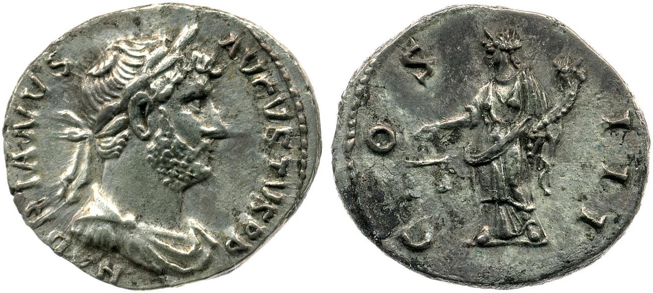 RIC II, Part 3 (second edition) Hadrian 3032, аверс, Британский музей