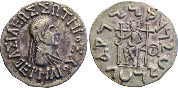 Bactrian and Indo-Greek Coinage Hermaeus 10.2, Британский музей