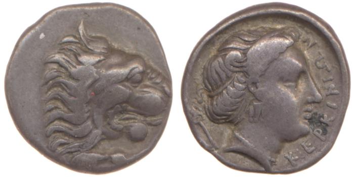 реверс Cnidus Ashton 1999 Hemidrachms
