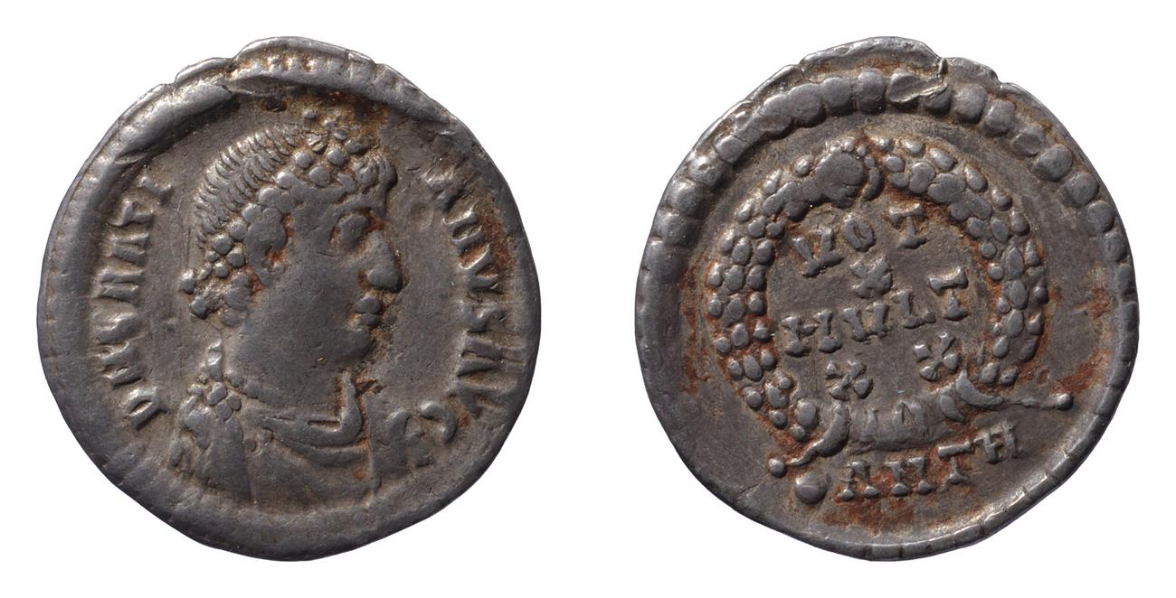 RIC IX Antioch 34F, аверс, bm