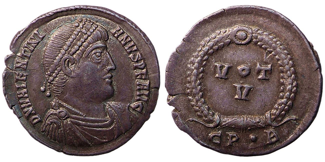 RIC IX Constantinople 13A, аверс, bm