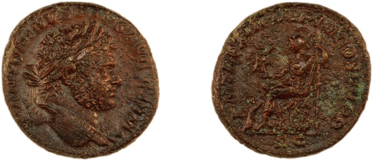 RIC IV Caracalla 533, аверс, Британский музей