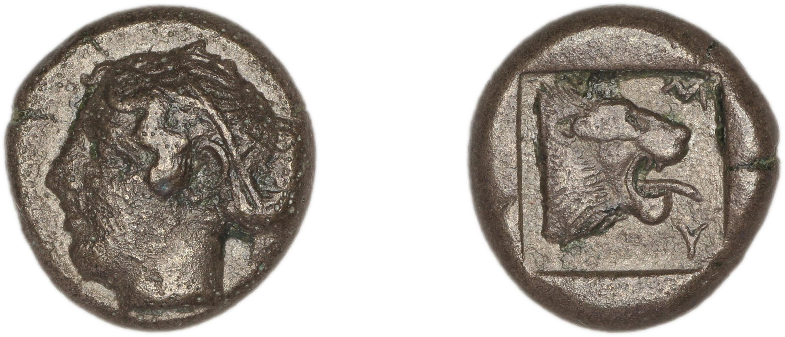 Mytilene Babelon 1910 2230-1, аверс, bm