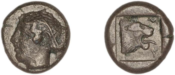 Mytilene Babelon 1910 2230-1, реверс, bm