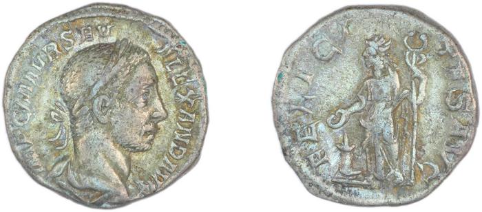 реверс RIC IV Severus Alexander 137