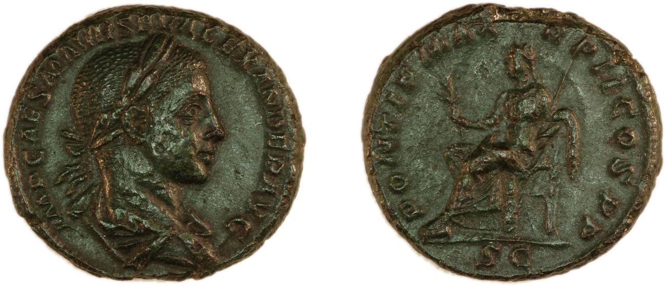 RIC IV Severus Alexander 403, аверс, Британский музей