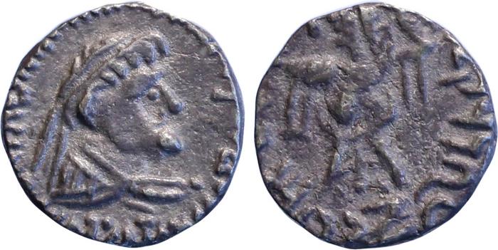 obverse Bactrian and Indo-Greek Coinage Strato II 1