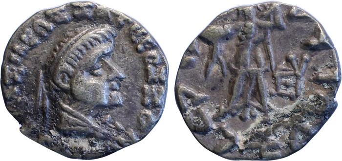 Bactrian and Indo-Greek Coinage Strato II 1.13, Британский музей