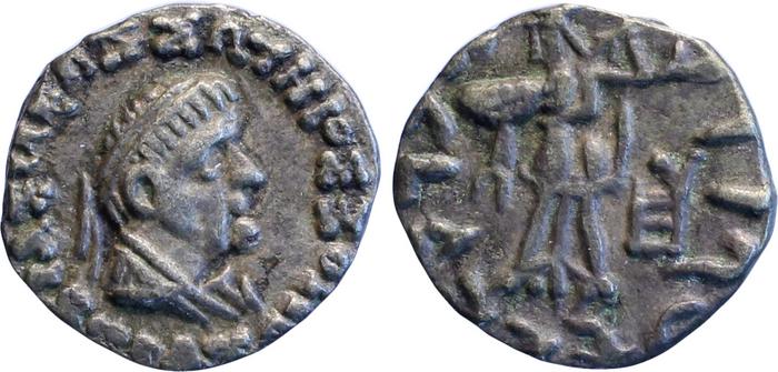 Bactrian and Indo-Greek Coinage Strato II 1.13, Британский музей