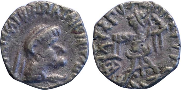 Bactrian and Indo-Greek Coinage Strato II and Strato III 1.1, bm