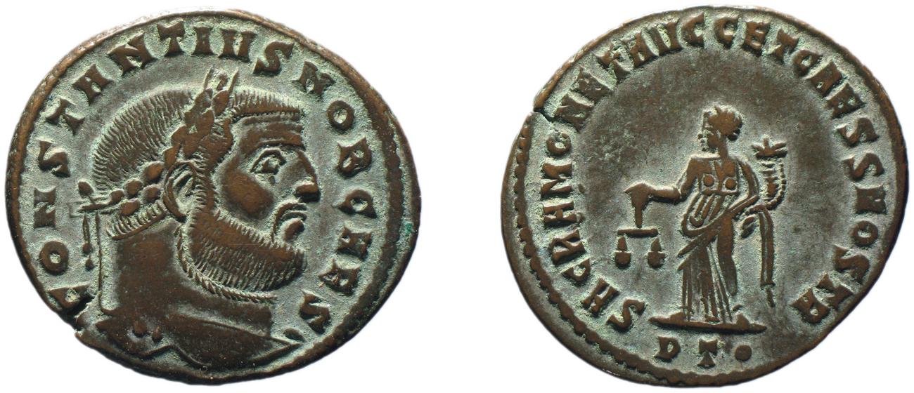 RIC VI Ticinum 46a, аверс, bm