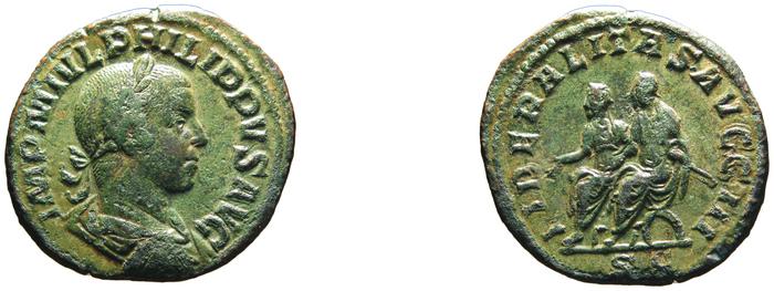 RIC IV Philip I 267A, реверс, Британский музей