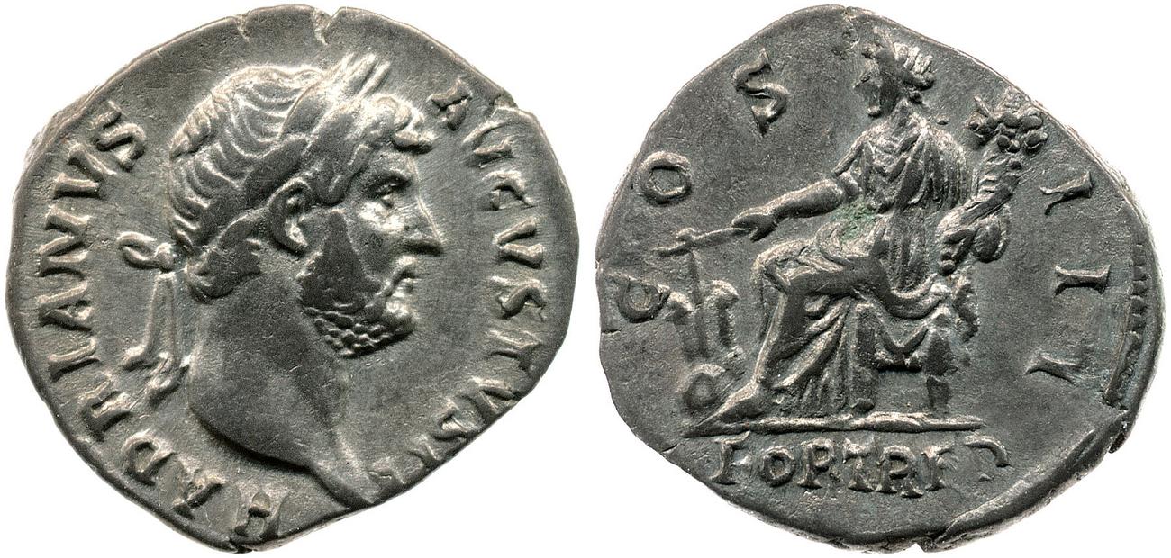 RIC II, Part 3 (second edition) Hadrian 936, аверс, bm