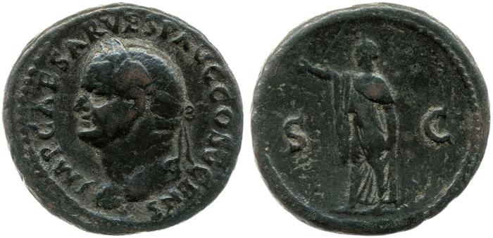 RIC II, Part 1 (second edition) Vespasian 731, реверс, Британский музей