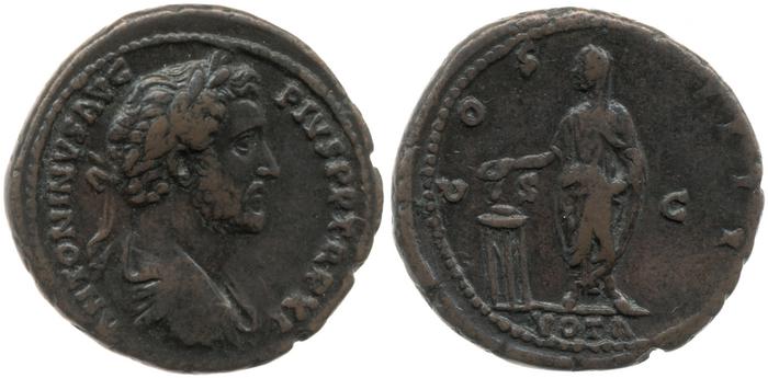 реверс RIC III Antoninus Pius 852B